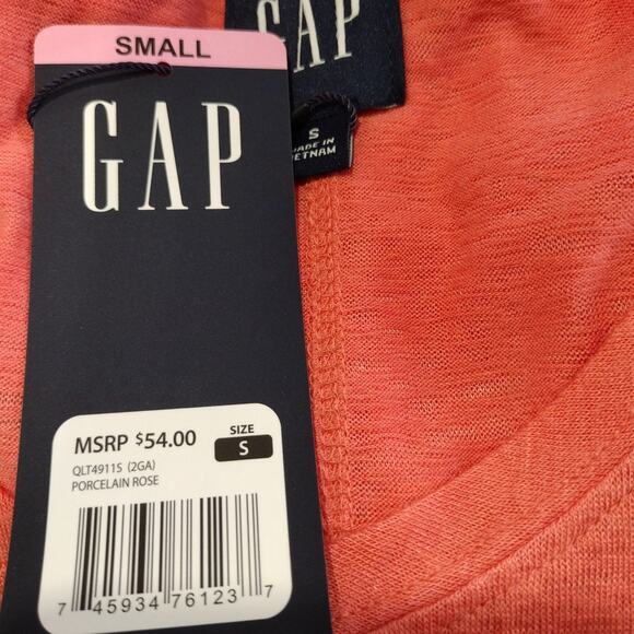 NWT Gap Women's Relaxed Fit Soft Slub Scoop Neck Long Sleeve T-Shirt Size Small - Picture 4 of 4